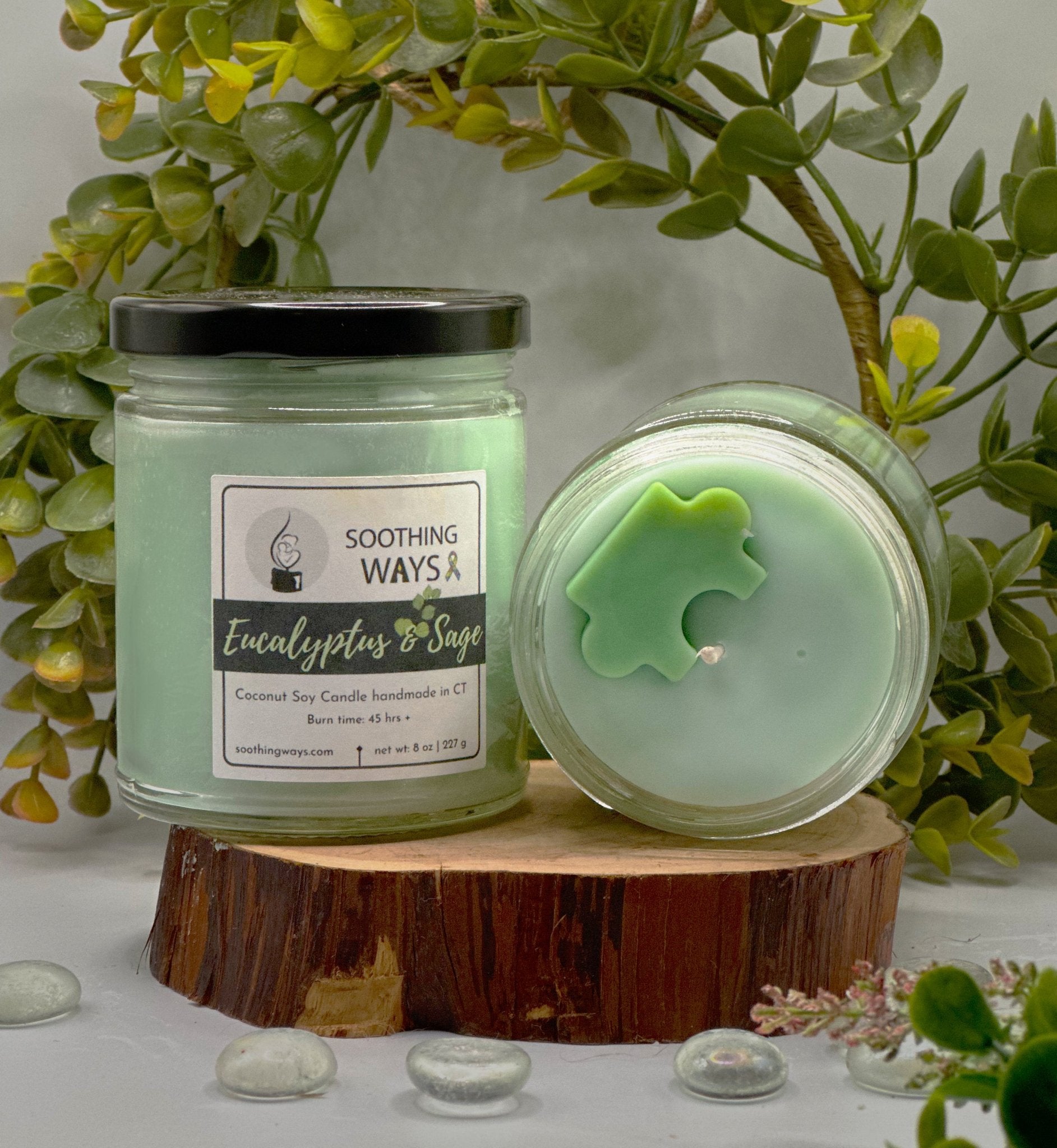 Eucalyptus & Sage - 8 oz Candle - Soothing Ways