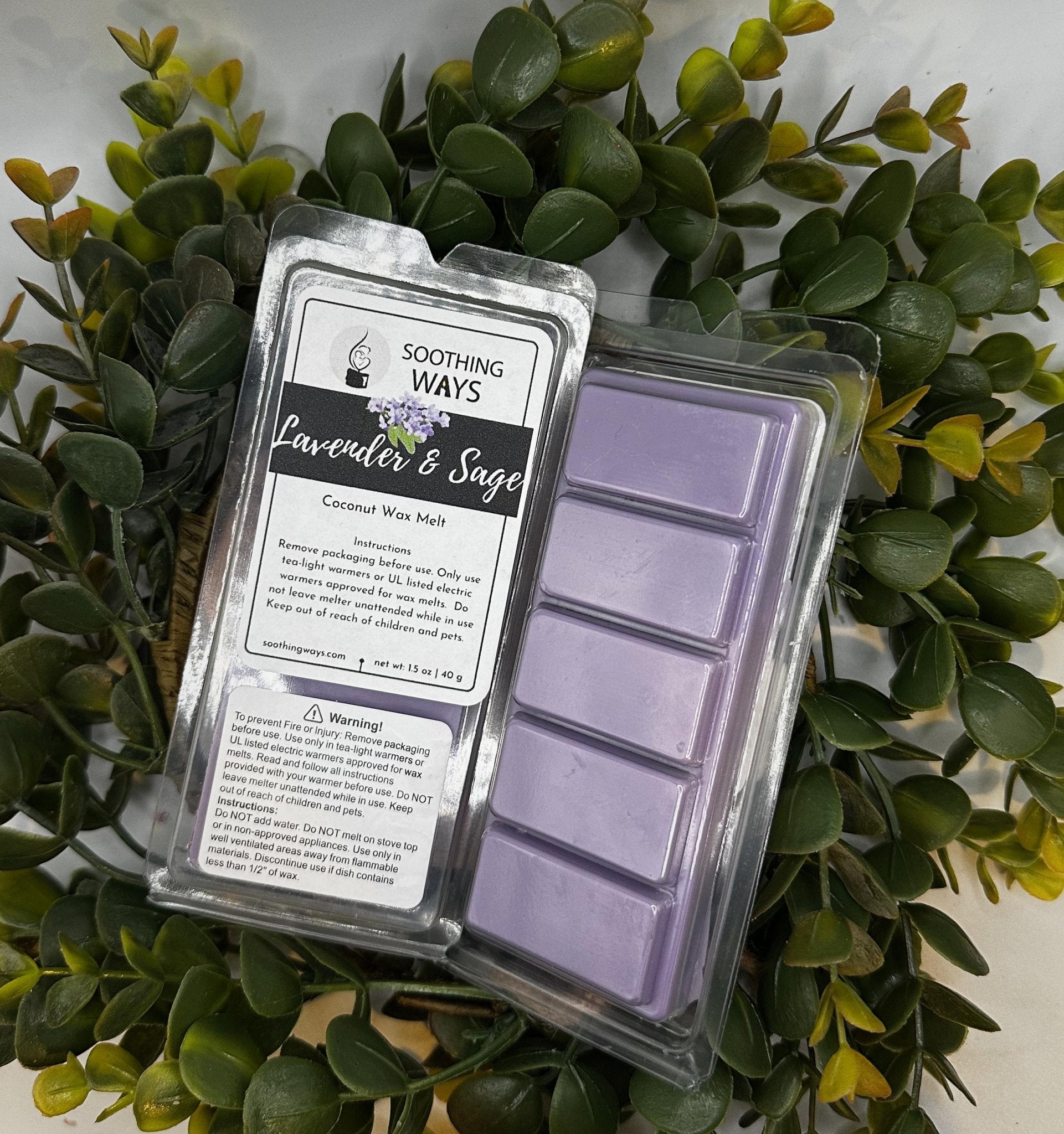 Lavender and Sage -Wax melt - Soothing Ways