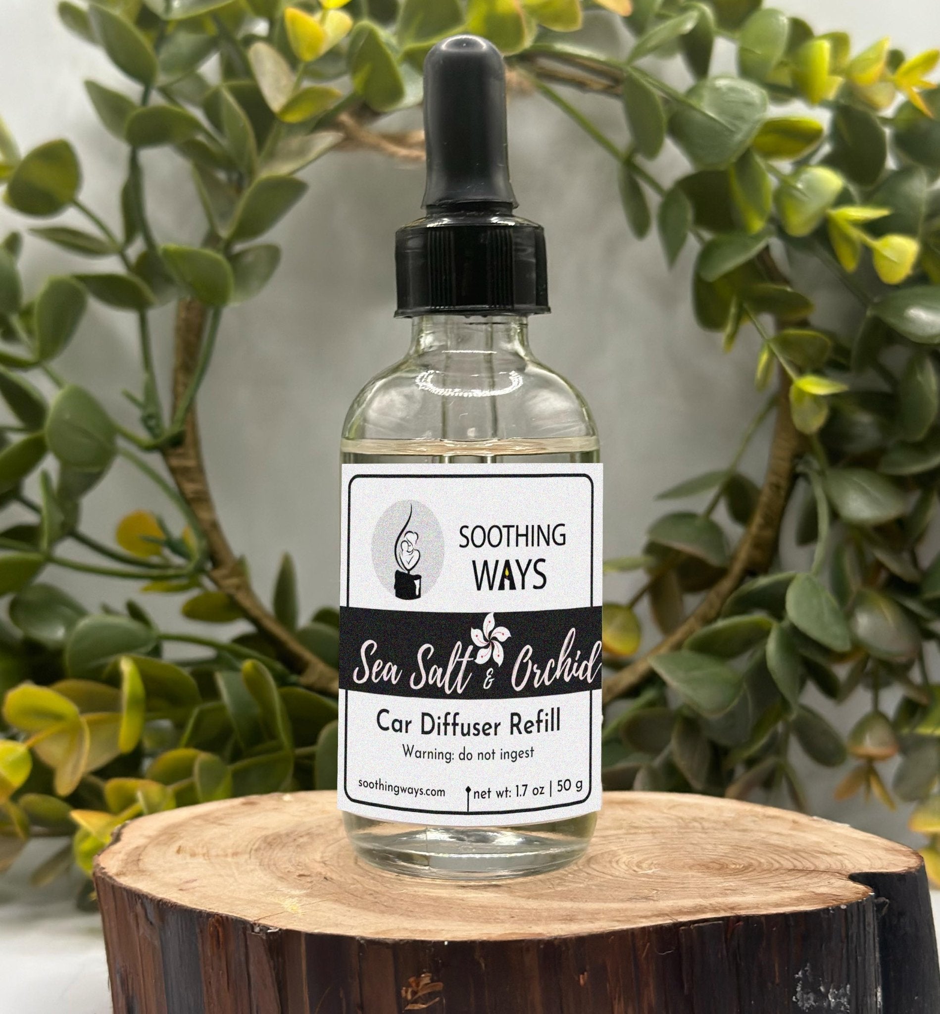 Sea Salt & Orchid - Car Diffuser Fragrance Refill - Soothing Ways