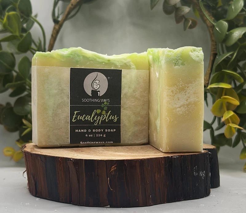 Eucalyptus Soap - Artisan Soap - Soothing Ways |Self Care Candles and Soothing Scents