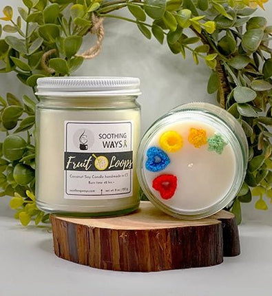 Fruit Loops - 8 oz Candle - Soothing Ways |Self Care Candles and Soothing Scents