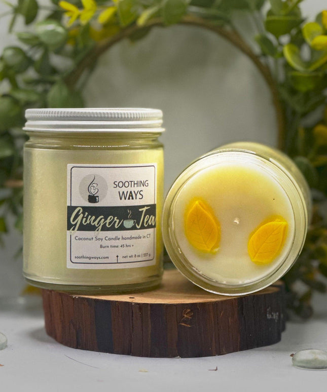 Ginger tea 8 oz candle - Soothing Ways