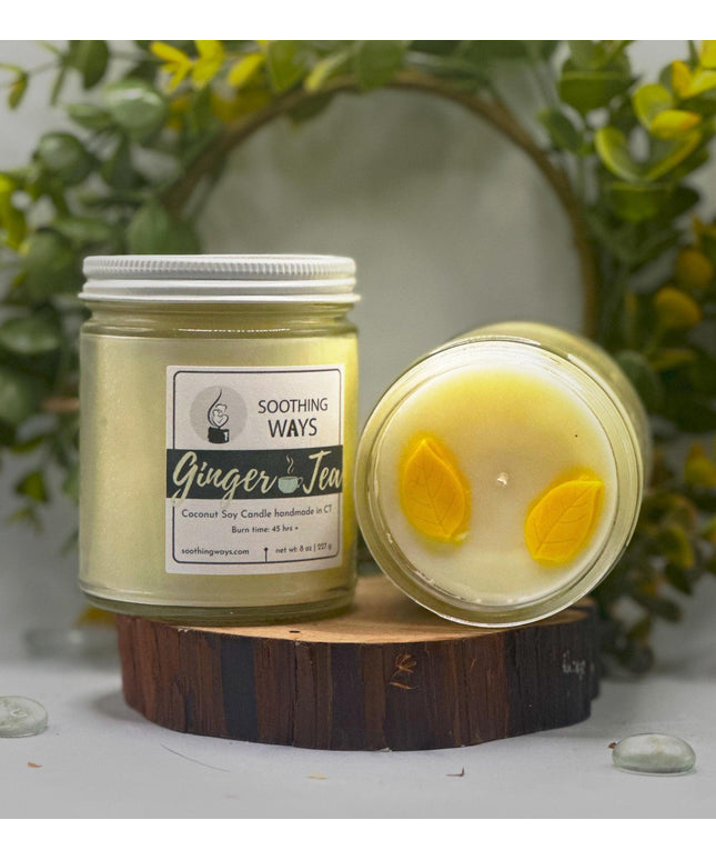 Ginger tea 8 oz candle - Soothing Ways