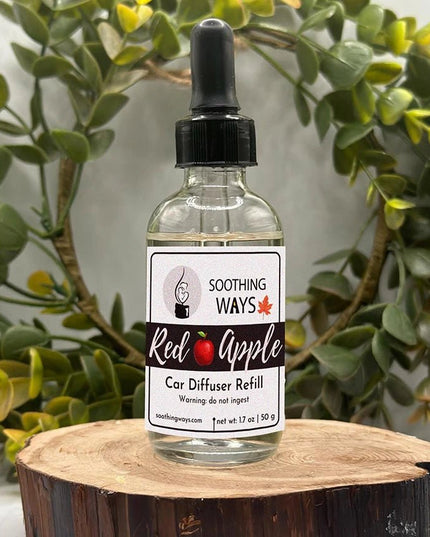 Red Apple - Car Diffuser Fragrance Refill - Soothing Ways |Self Care Candles and Soothing Scents