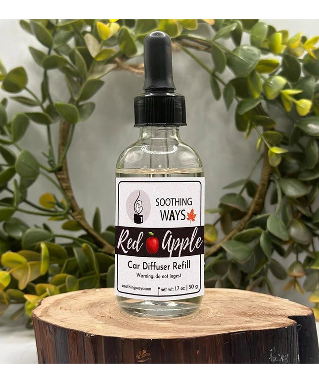 Red Apple - Car Diffuser Fragrance Refill - Soothing Ways |Self Care Candles and Soothing Scents